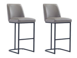 Serena Barstool in Grey (set of 2) by Manhattan Comfort at Eve Furniture
