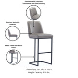 Serena Barstool in Grey (set of 3) by Manhattan Comfort at Eve Furniture