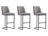 Serena Barstool in Grey (set of 3) by Manhattan Comfort at Eve Furniture