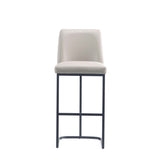 Serena Barstool in Light Grey by Manhattan Comfort at Eve Furniture