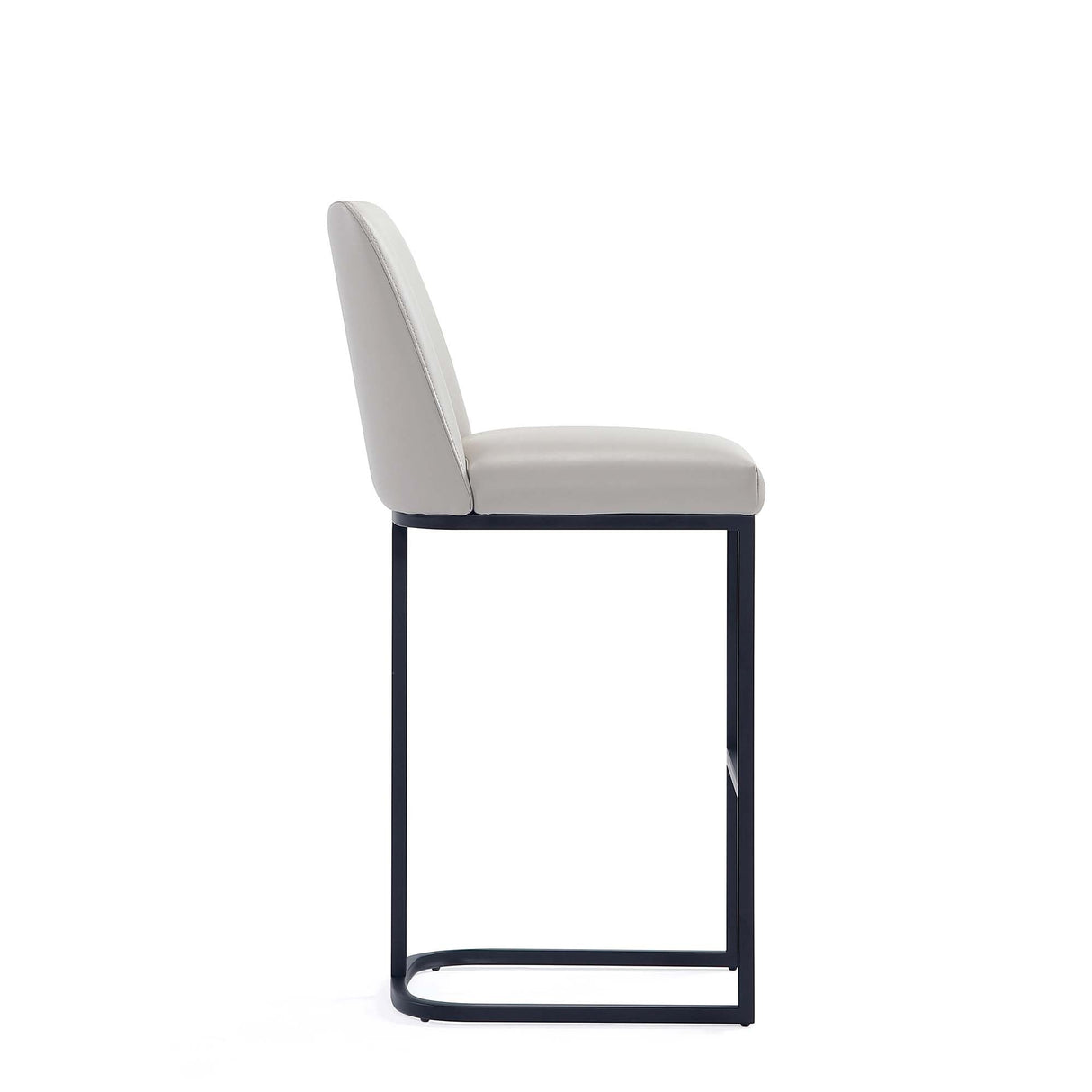 Serena Barstool in Light Grey by Manhattan Comfort at Eve Furniture