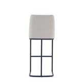 Serena Barstool in Light Grey by Manhattan Comfort at Eve Furniture