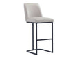 Serena Barstool in Light Grey by Manhattan Comfort at Eve Furniture