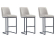 Serena Barstool in Light Grey (set of 3) by Manhattan Comfort at Eve Furniture