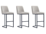 Serena Barstool in Light Grey (set of 3) by Manhattan Comfort at Eve Furniture