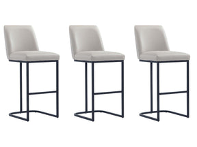 Serena Barstool in Light Grey (set of 3) by Manhattan Comfort at Eve Furniture