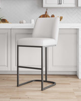 Serena Barstool in White by Manhattan Comfort at Eve Furniture