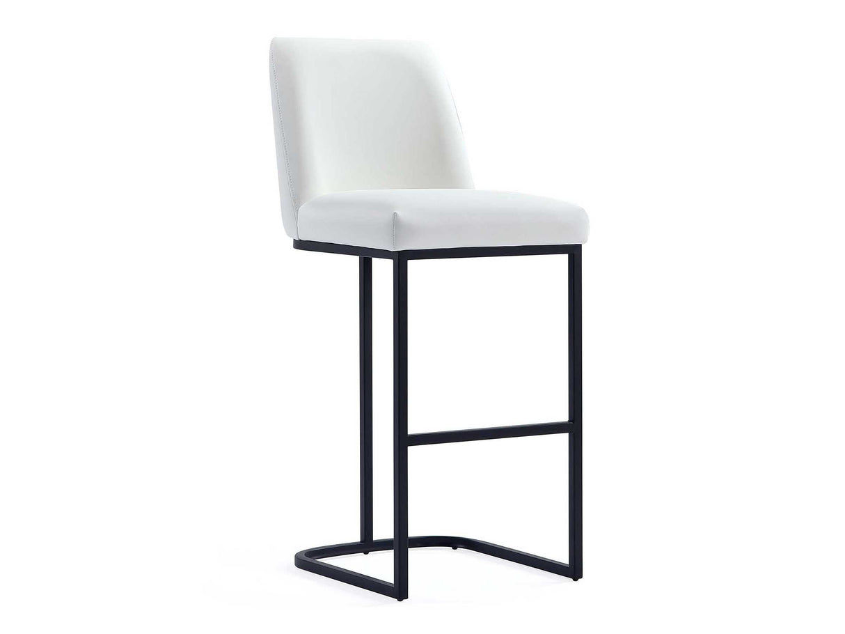 Serena Barstool in White by Manhattan Comfort at Eve Furniture