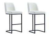Serena Barstool in White (set of 2) by Manhattan Comfort at Eve Furniture