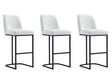 Serena Barstool in White (set of 3) by Manhattan Comfort at Eve Furniture