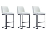 Serena Barstool in White (set of 3) by Manhattan Comfort at Eve Furniture