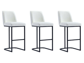 Serena Barstool in White (set of 3) by Manhattan Comfort at Eve Furniture