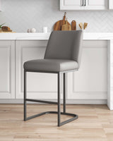Serena Counter Stool in Grey by Manhattan Comfort at Eve Furniture