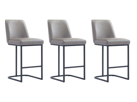 Serena Counter Stool in Grey (set of 3) by Manhattan Comfort at Eve Furniture