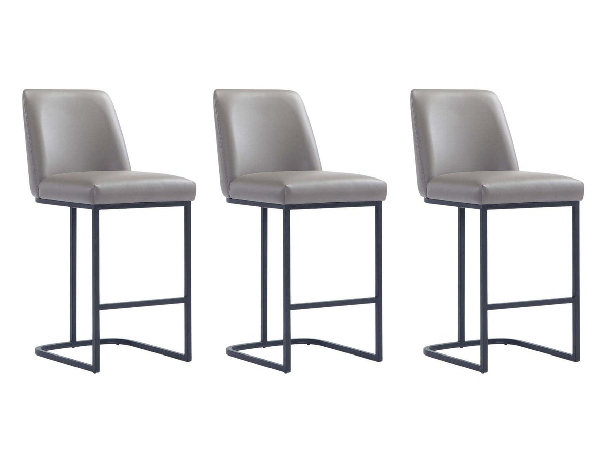 Serena Counter Stool in Grey (set of 3) by Manhattan Comfort at Eve Furniture