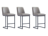 Serena Counter Stool in Grey (set of 3) by Manhattan Comfort at Eve Furniture