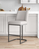 Serena Counter Stool in Light Grey by Manhattan Comfort at Eve Furniture