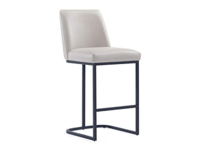 Serena Counter Stool in Light Grey by Manhattan Comfort at Eve Furniture