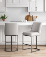 Serena Counter Stool in Light Grey (set of 2) by Manhattan Comfort at Eve Furniture