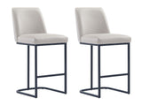 Serena Counter Stool in Light Grey (set of 2) by Manhattan Comfort at Eve Furniture
