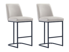 Serena Counter Stool in Light Grey (set of 2) by Manhattan Comfort at Eve Furniture