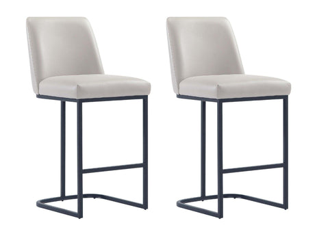 Serena Counter Stool in Light Grey (set of 2) by Manhattan Comfort at Eve Furniture