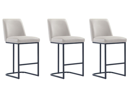 Serena Counter Stool in Light Grey (set of 3) by Manhattan Comfort at Eve Furniture