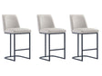 Serena Counter Stool in Light Grey (set of 3) by Manhattan Comfort at Eve Furniture