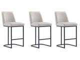 Serena Counter Stool in Light Grey (set of 3) by Manhattan Comfort at Eve Furniture