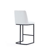 Serena Counter Stool in White by Manhattan Comfort at Eve Furniture