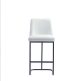 Serena Counter Stool in White by Manhattan Comfort at Eve Furniture