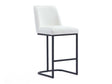 Serena Counter Stool in White by Manhattan Comfort at Eve Furniture
