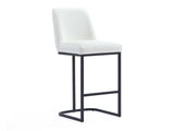 Serena Counter Stool in White by Manhattan Comfort at Eve Furniture