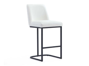Serena Counter Stool in White by Manhattan Comfort at Eve Furniture