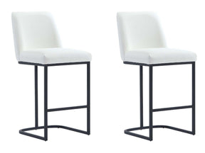 Serena Counter Stool in White (set of 2) by Manhattan Comfort at Eve Furniture