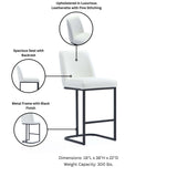 Serena Counter Stool in White (set of 3) by Manhattan Comfort at Eve Furniture