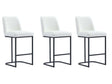 Serena Counter Stool in White (set of 3) by Manhattan Comfort at Eve Furniture