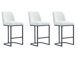 Serena Counter Stool in White (set of 3) by Manhattan Comfort at Eve Furniture