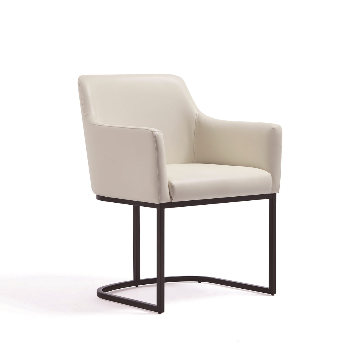 Serena Dining Armchair in Cream by Manhattan Comfort at Eve Furniture