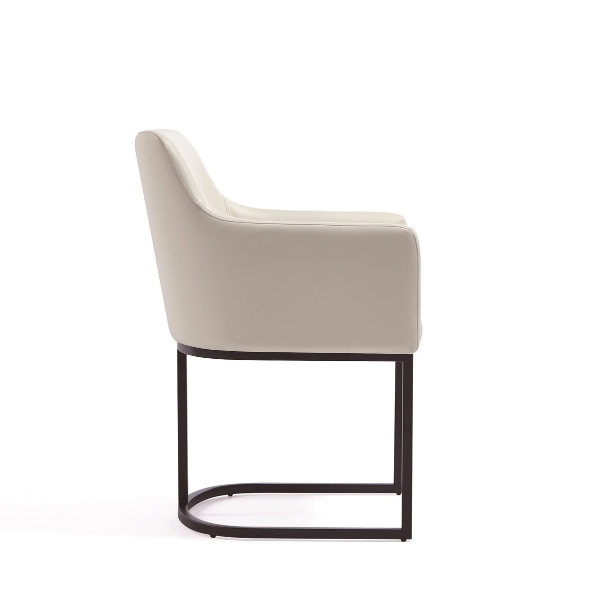 Serena Dining Armchair in Cream by Manhattan Comfort at Eve Furniture