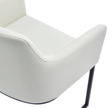 Serena Dining Armchair in Cream by Manhattan Comfort at Eve Furniture