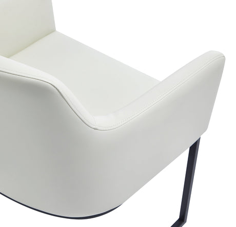 Serena Dining Armchair in Cream by Manhattan Comfort at Eve Furniture
