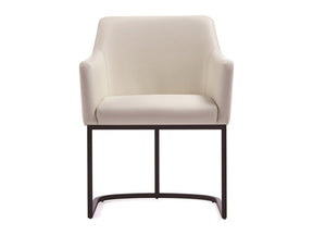 Serena Dining Armchair in Cream by Manhattan Comfort at Eve Furniture