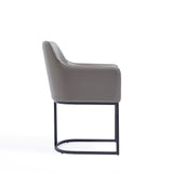 Serena Dining Armchair in Grey by Manhattan Comfort at Eve Furniture