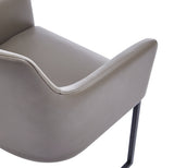 Serena Dining Armchair in Grey by Manhattan Comfort at Eve Furniture