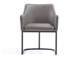 Serena Dining Armchair in Grey by Manhattan Comfort at Eve Furniture