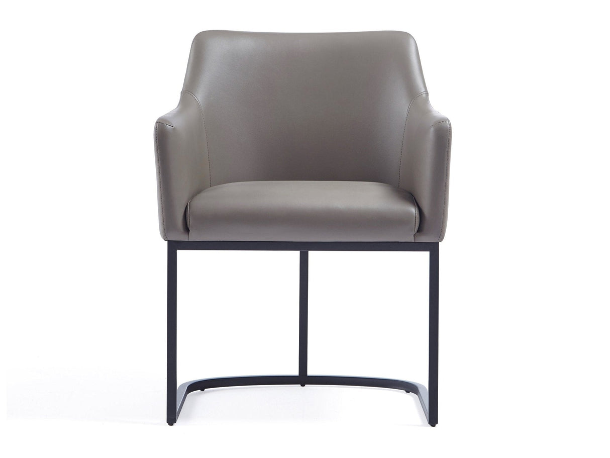 Serena Dining Armchair in Grey by Manhattan Comfort at Eve Furniture