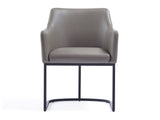 Serena Dining Armchair in Grey by Manhattan Comfort at Eve Furniture