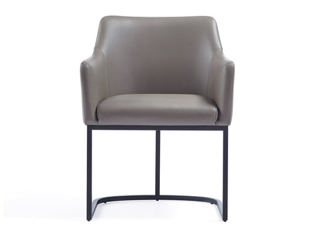Serena Dining Armchair in Grey by Manhattan Comfort at Eve Furniture