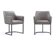 Serena Dining Armchair in Grey (set of 2) by Manhattan Comfort at Eve Furniture